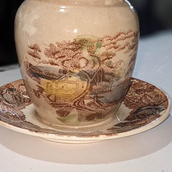 Vintage 1950's Mountain Woodland by Nasco Jam Jar - Picture 14 of 14